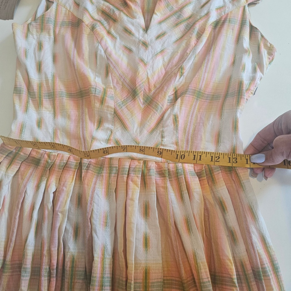 vintage modern classics dress siz small medium 40s 50s cap sleeve spring summer - Picture 7 of 9